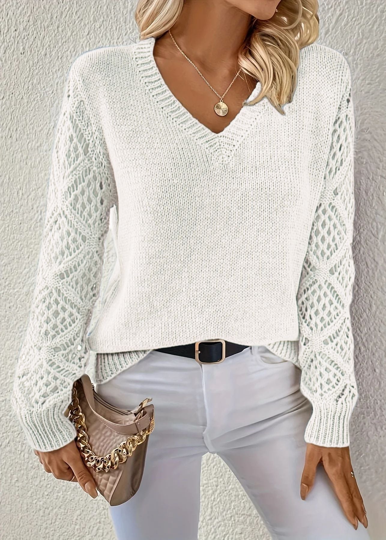 Hollow Knitted Sweater
