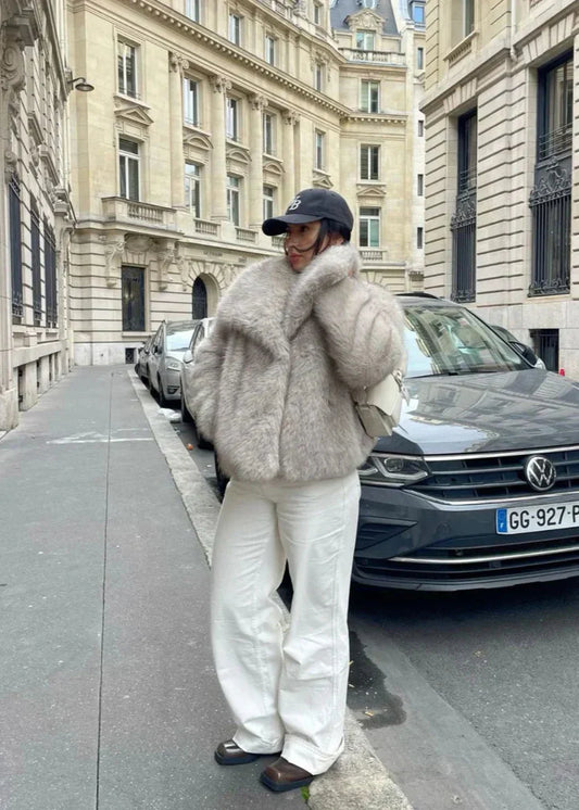 Fluffy fur-Manteau